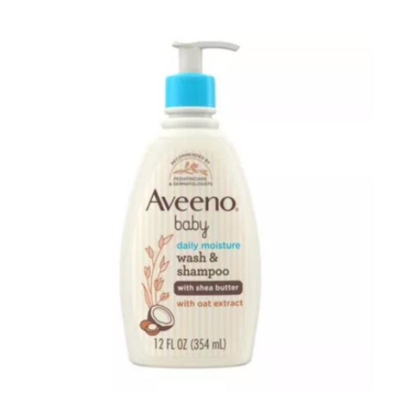 Aveeno Baby - Gel Lavant & Shampooing Quotidien à L'Extrait D'Avoine - Flacon Géant 33 Fl.oz - Doux Pour La Peau De Bébé
